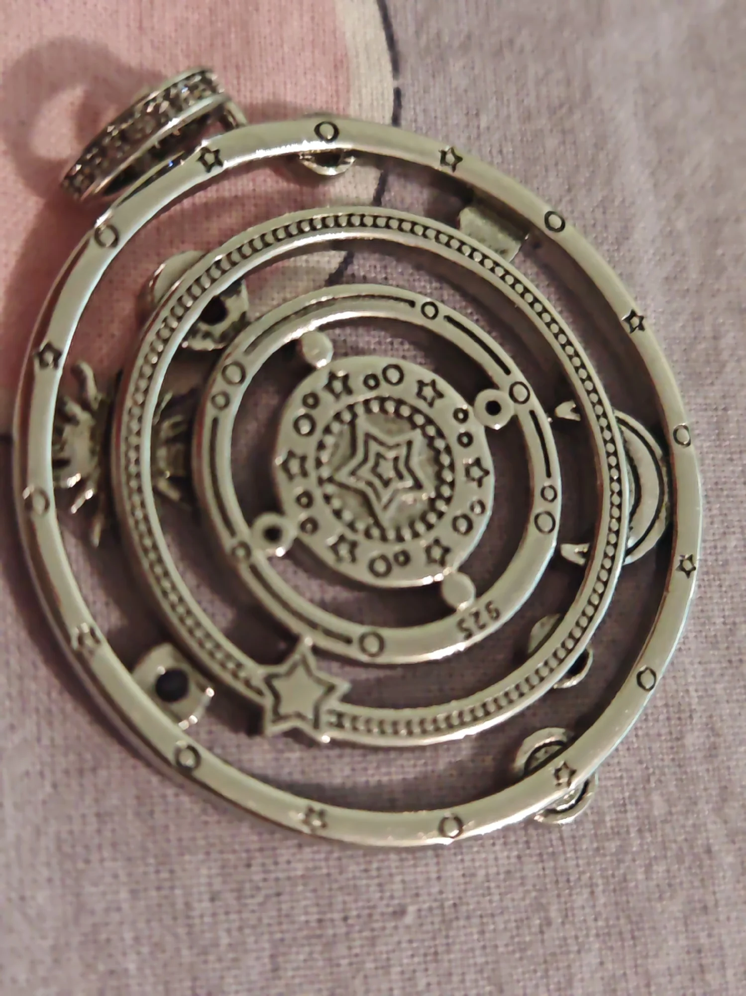 Sterling Silver Cosmic Pendant for Positivity & Luck photo review