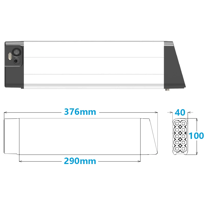 36v 48v Li-ion Electric Folding Bike Bicycle Battery pack 10ah 13ah 14ah For Elux LLobe Falt FM830 Flebi EVO 2 E-Bike Battery