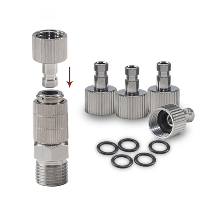 Disconnect Release Coupling Adapter Airbrush Quick Connecter 1/8'' Fittings  Part - AliExpress