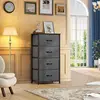 **4-Drawer Fabric Dresser - Compact Storage Tower for Bedroom or Closet** 4