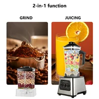 Mixeur de table puissant 2-en-1, robot culinaire, pour smoothies glacés, extracteur de jus haute puissance pour la cuisine, sans BPA 3