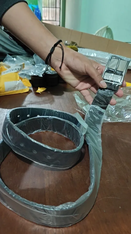 MIDNIGHT SOVEREIGN™ – Black Buckle Genuine Leather Belt photo review