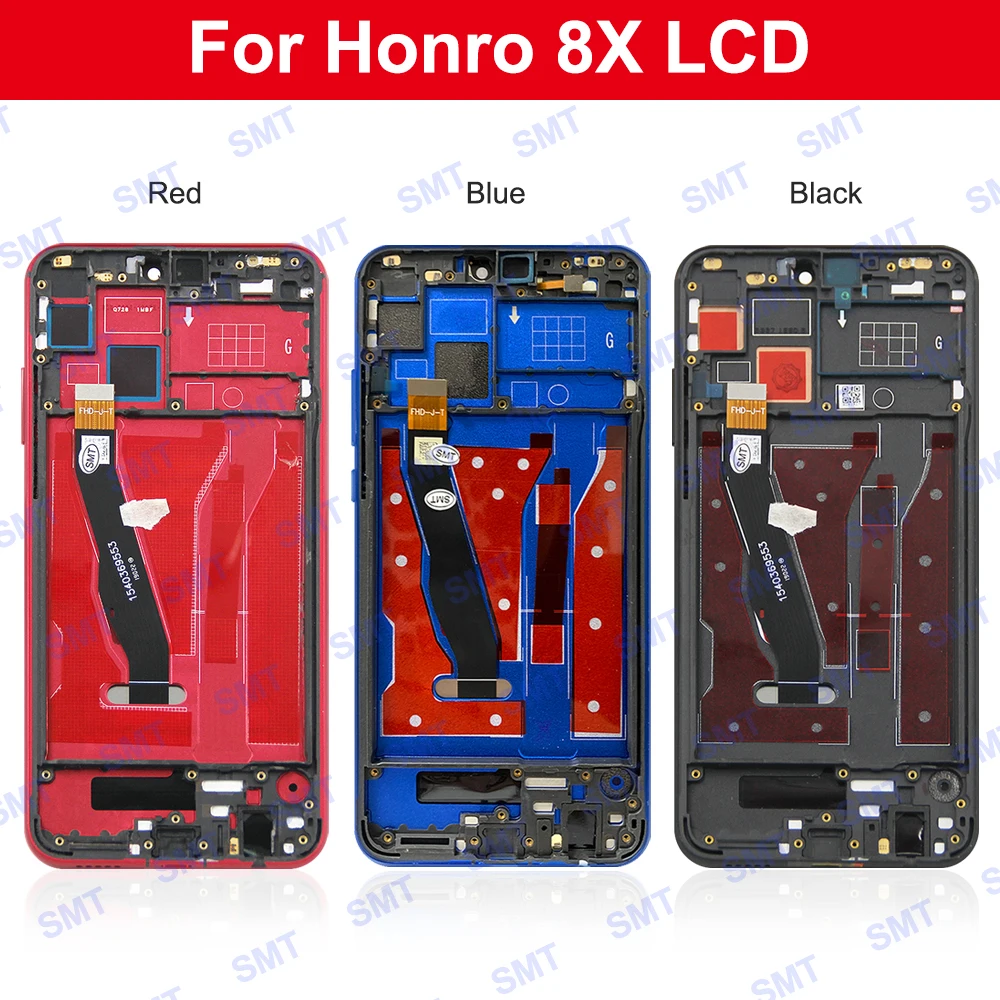 Honor 8X 용 LCD 디스플레이 터치 스크린, 프레임 디지타이저 어셈블리 포함, AAA 품질, 6.5 인치