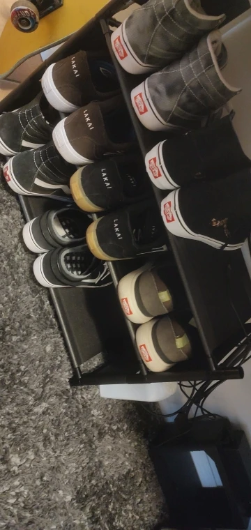 Clothes Hanger Multi-Layer Shoe Rack Doorway DIY Hat And Shoes Shelf Simple Floor-Standing Living Room Organizer Storage Racks photo review