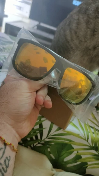 Gafas de sol polarizadas cuadradas Vintage a la moda para hombre y mujer, gafas de sol de marca de lujo de diseñador para hombre, gafas para conducir y pescar UV400 para hombre photo review