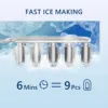 SIMZLIFE Ice Maker Countertop , 26.5 lbs/24H, 9 Cubes in 6 Mins,Self-Cleaning, Portable Ice Maker with Handle for Home,Black 2