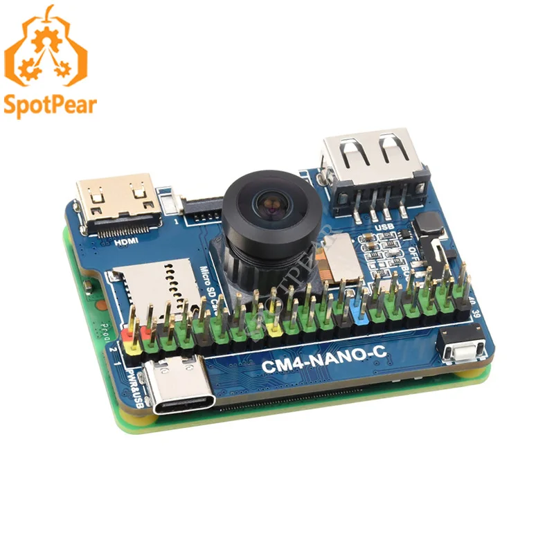 

Raspberry Pi CM4 IO Board expansion board Onboard Camera Same Size as the CM4