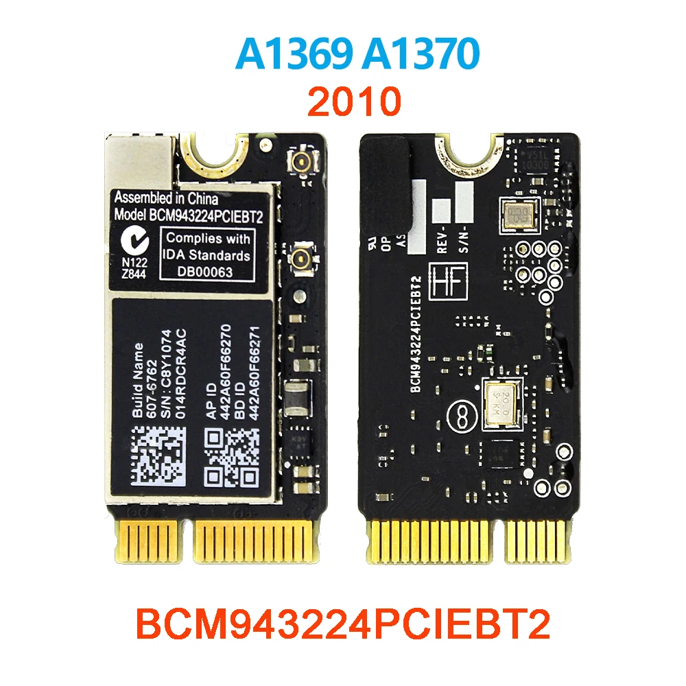 Original Wifi Airport Card BCM943224PCIEBT2 BCM94360CS2 For Macbook Air A1369 A1370 A1465 A1466 Wifi Card 2010-Year