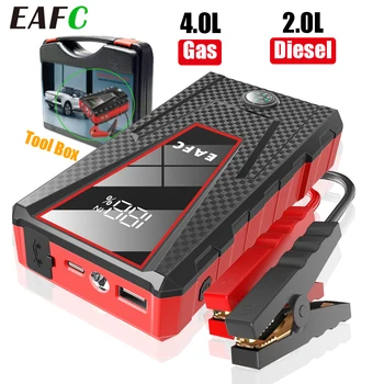 EAFC Car Jump Starter 1200A Portatile 8000mAh Power Bank 12V Auto Batteria di Emergenza Avviamento Per Benzina 4.0L Diesel 2.0L