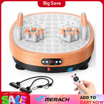 MERACH Vibration Plate Exercise Machine Vibration Plate Lymphatic Drainage Massager Whole Body Vibration Plate Helps Weight Loss 1
