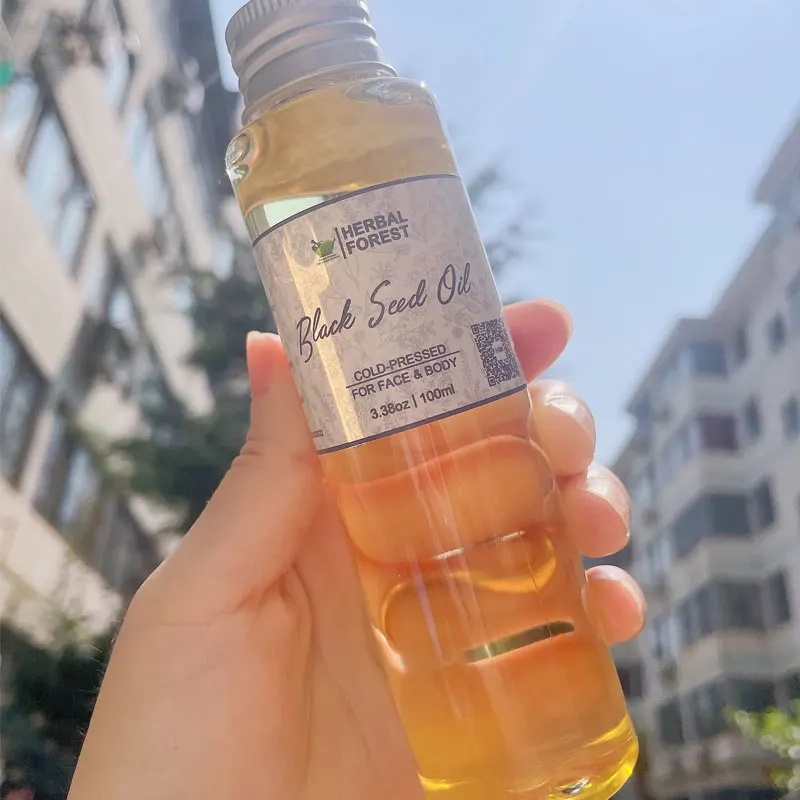 Pure Natural Black Seed Oil Cold Pressed Liquid Turkish Black Cumin Seed Oil For Hair Growth Skin Face Massage Essential Oils