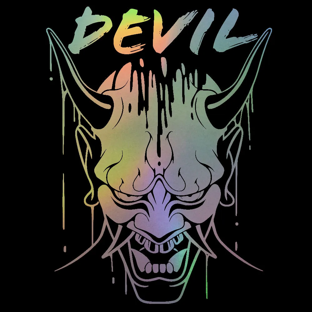 Japanese Hanya Mask Car Stickers Exterior Car Styling Decoration Japanese Jdm Sticker Car