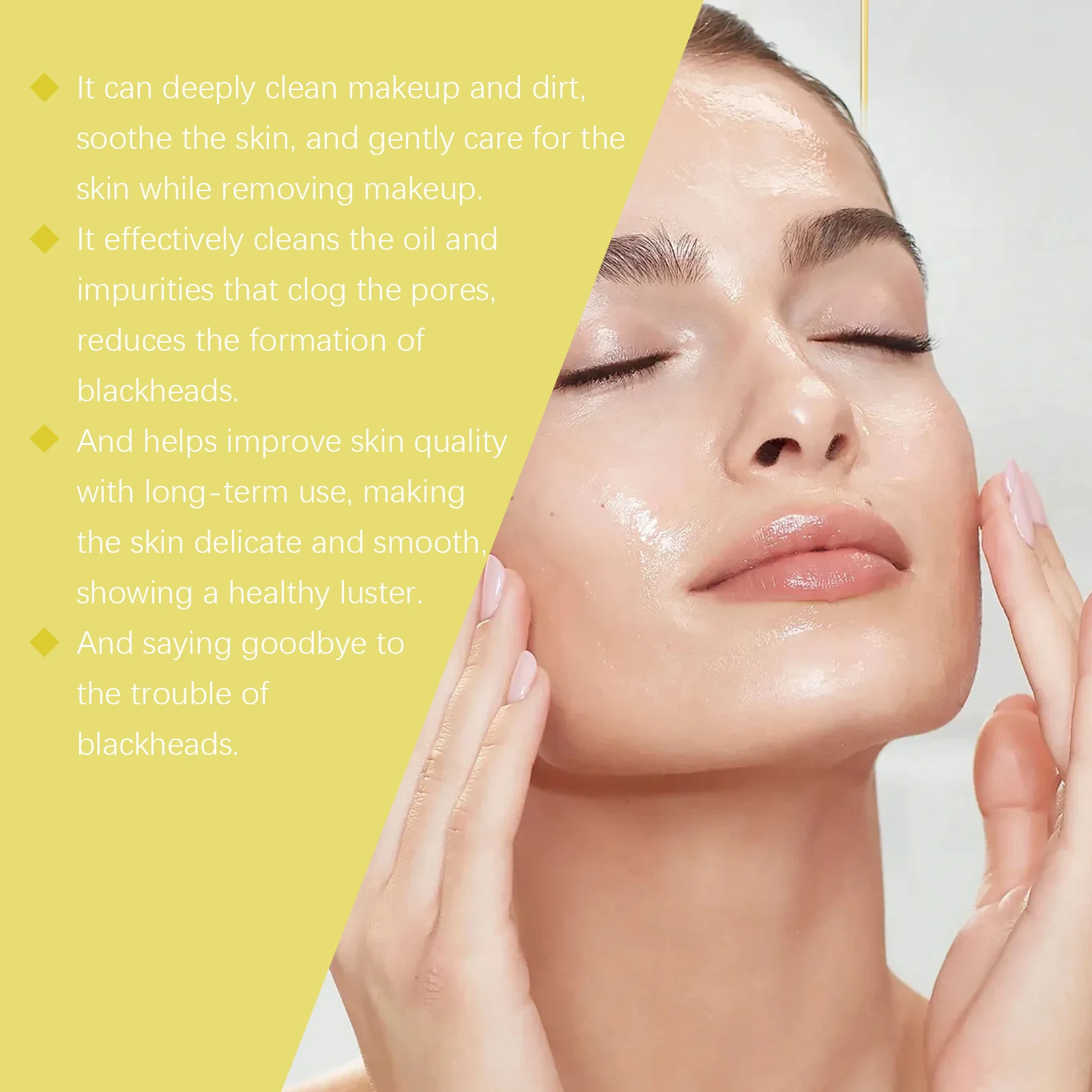 HOYGI Marigold Facial Makeup Remover Oil Cleansing Skin Care Products Smooth Moisturizing Deep Cleaning Face Cleaning Oil 100ml 6