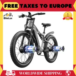 Shengmilo S600 Electric Bicycle with two motor 2000W Ebike 48V17.5AH Battery 26 Inch Fat Tire Bike Men's E-Mountain bike e bike