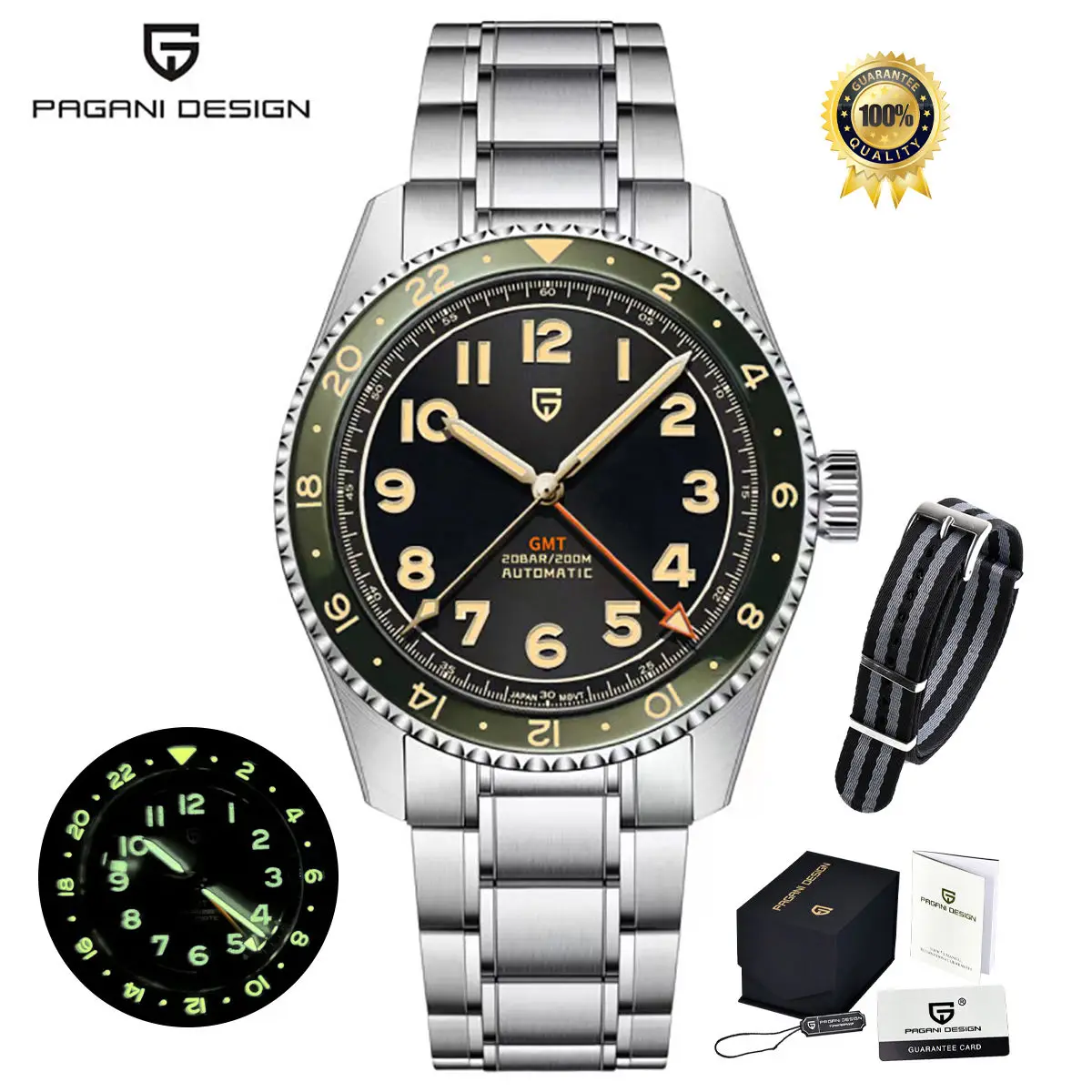 【値下げ】パガーニデザイン ＧＭＴマスターのオマージュ・カスタム ＮＨ３４ Amazon.com: Pagani Design Men's Automatic Mechanical Watch
