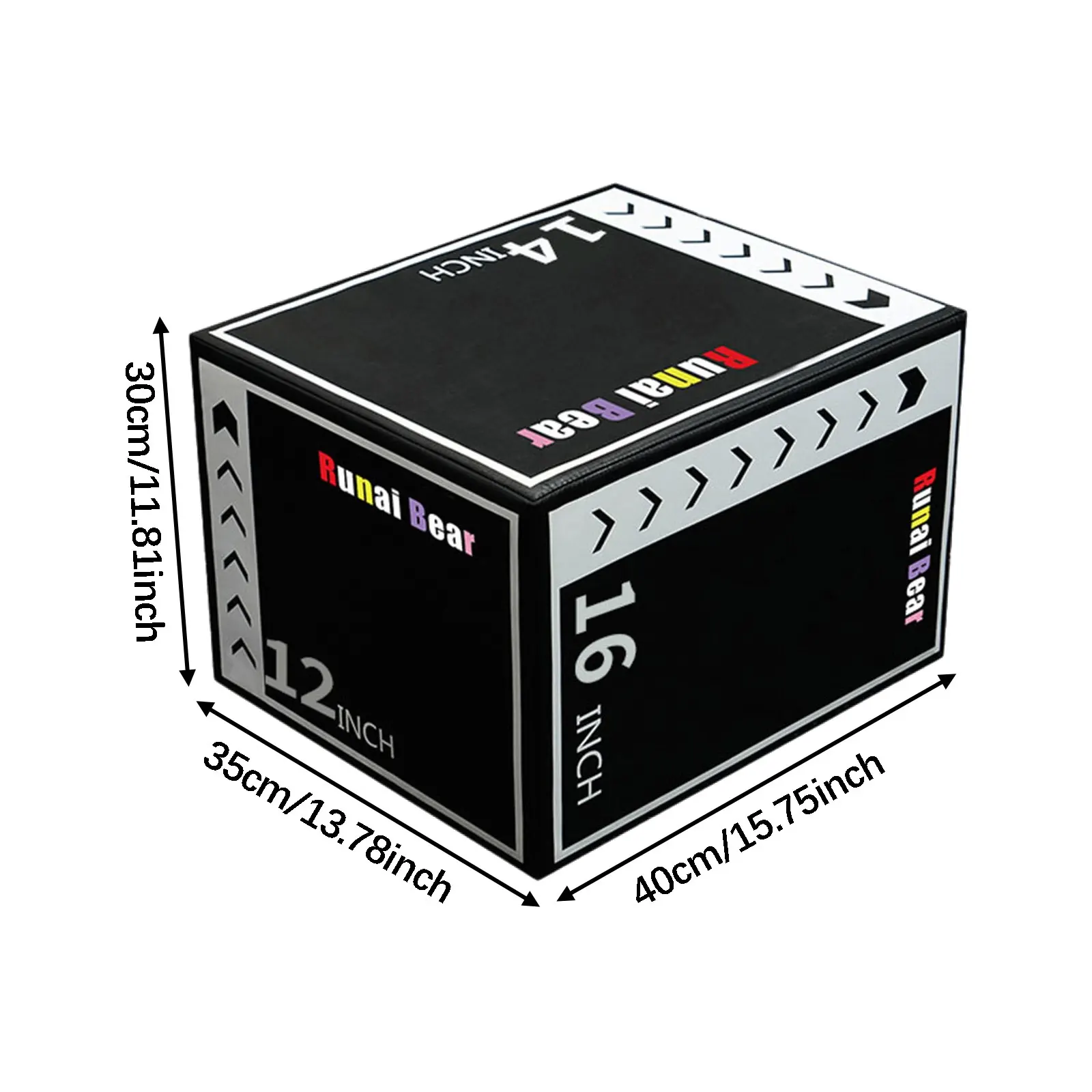 קופסת קפיצה פלייומטרית 3 ב-1 מקצועית, גובה מתכוונן, עמידה במים, מתאימה לתרגול כוח, תנועה וחיזוק הגוף של CrossFit