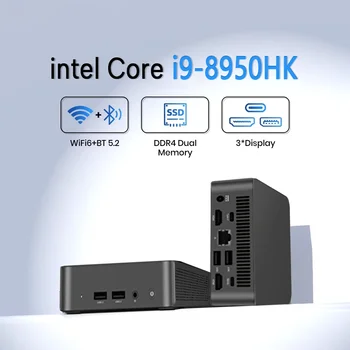 Mini PC Intel Core i9 8950HK/N5095A Windows 11 Mini Computer portatile 16GB DDR4 1TB 2TB SSD PC da gioco Desktop 4K HD 1