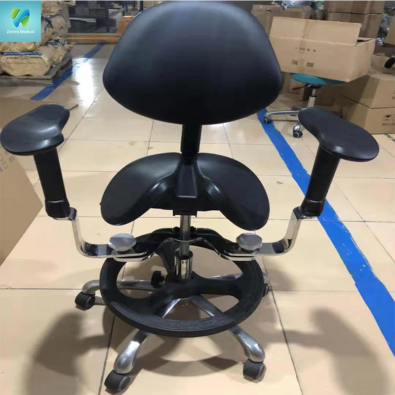 High Quality Dental Endo Chair Black Color Dentist Stool Doctor