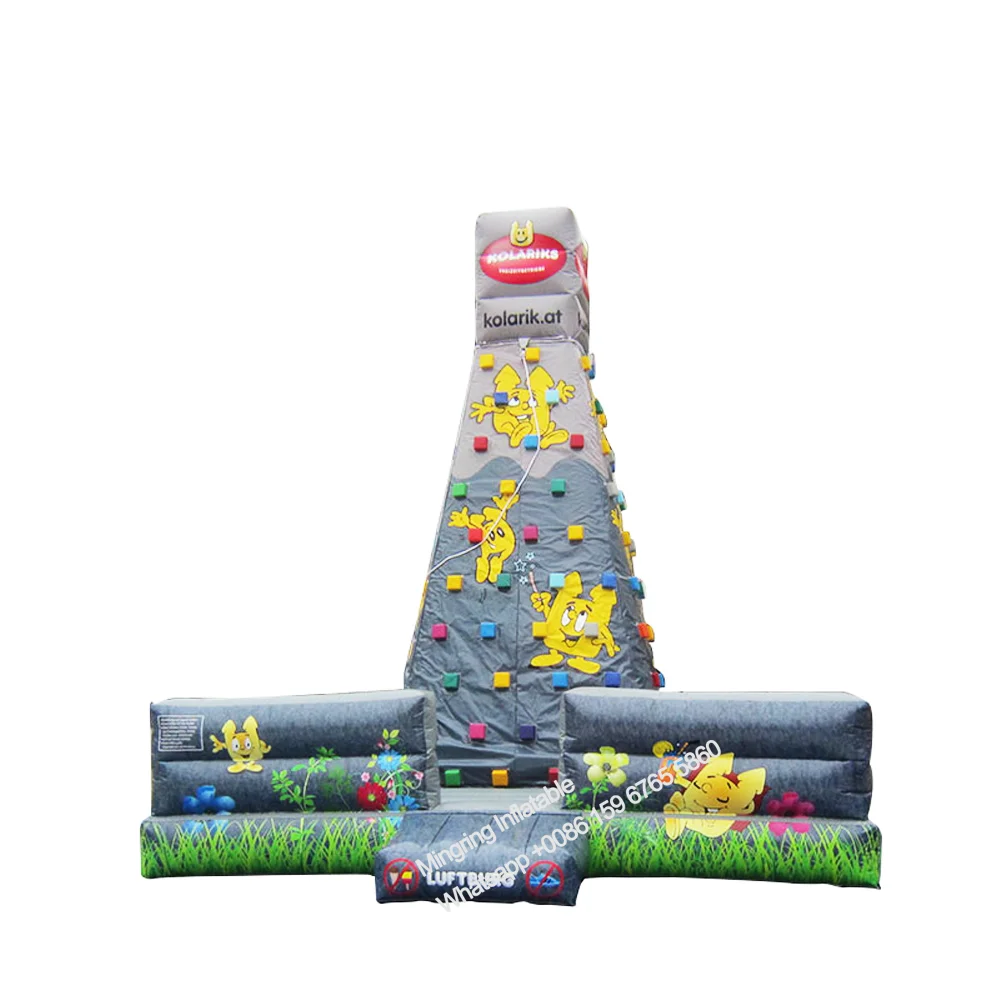 Inflatable Rock Climbing Wall Tower, Mountain Obstacle Course