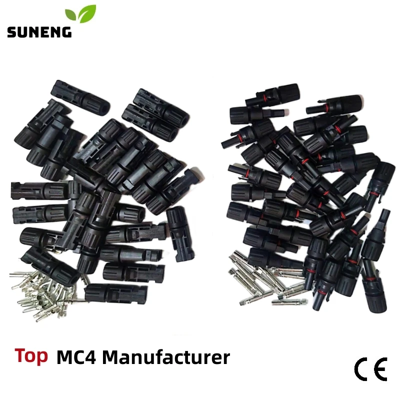 

20/40/100 Pcs/Lot Male and Female PV Connectors Solar Connector TUV 30A 1000Vdc IP67 For Solar Cable 2.5mm2 4mm2 6mm2 Connection