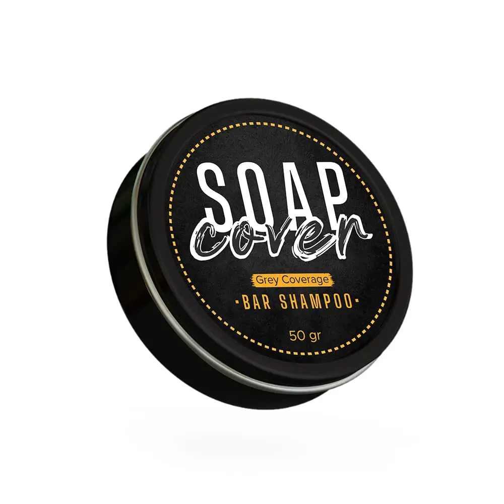 soapcover、グレーヘアカバーソープ、ヘアディングコレーショングリーシュバー、17オンス