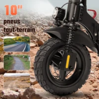 Trottinette Électrique 800W Pliable 10 Pouces Tout-Terrain, 25-35km/h, Batterie 48V, Suspension Double, Écran LED, Charge 120kg 5