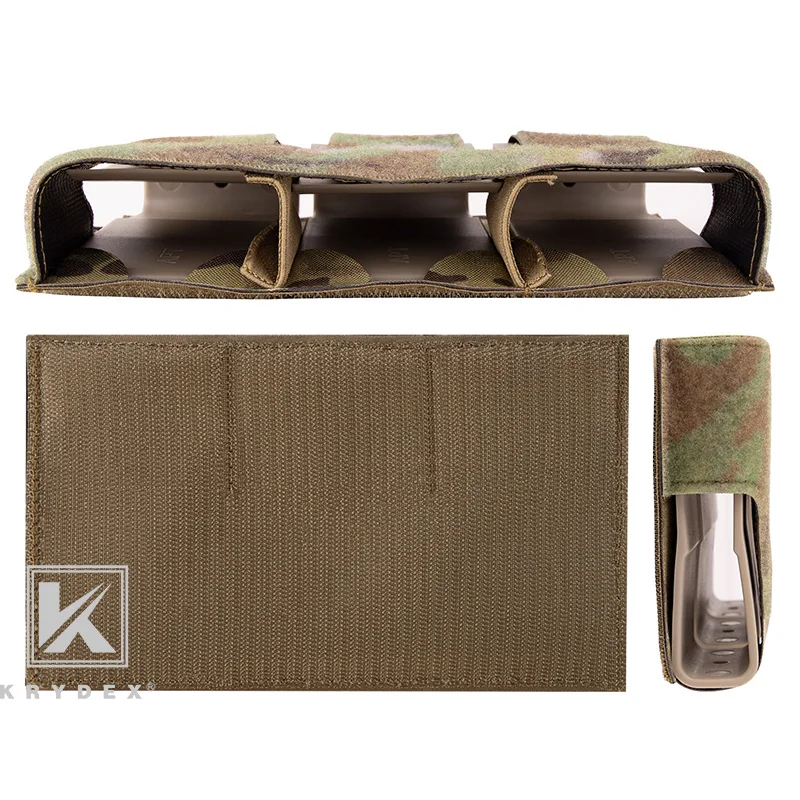 KRYDEX KTS Triple 5.56 Magazine Pouch M4 AR15 Mag Front Flap Hook and Loop Insert MP2 For FCPC FCSK JPC Hunting Vest Gear 6