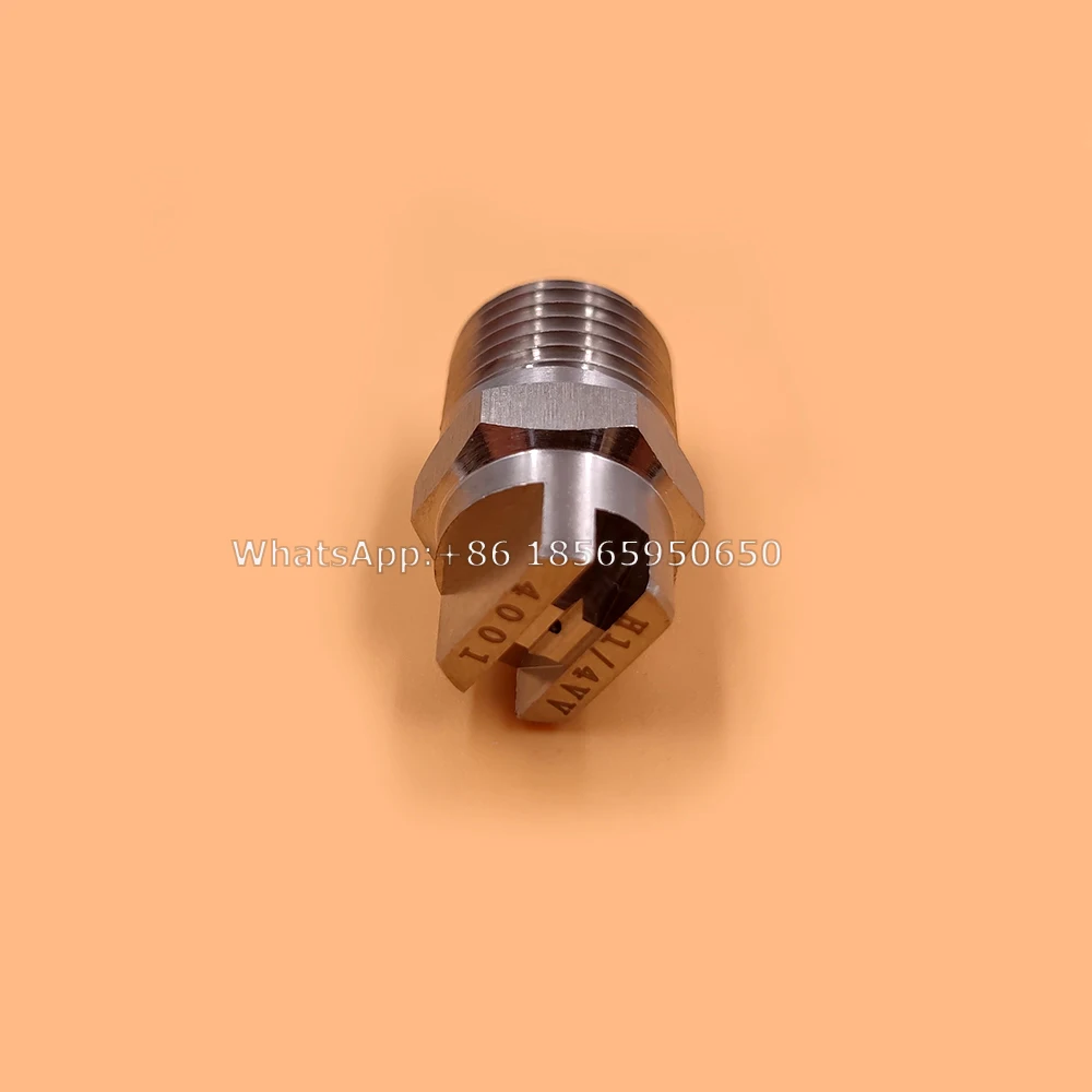 SS304 ve 제트 플랫 선풍기 스프레이 깍지, 산업 공장 청소, 먼지 제거 깍지, 1/8 인치 BSPT 45 도, 65/110 도
