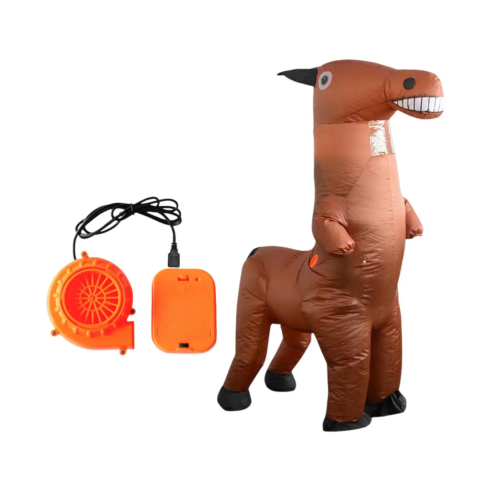 Inflatable Horse Rider Costume for Halloween Christmas Party Carnival Cosplay Parade