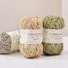 1.2mm Paper Cord Yarn 3ply Strands Paper yarn 100% Natural Hand Knitting cord 2