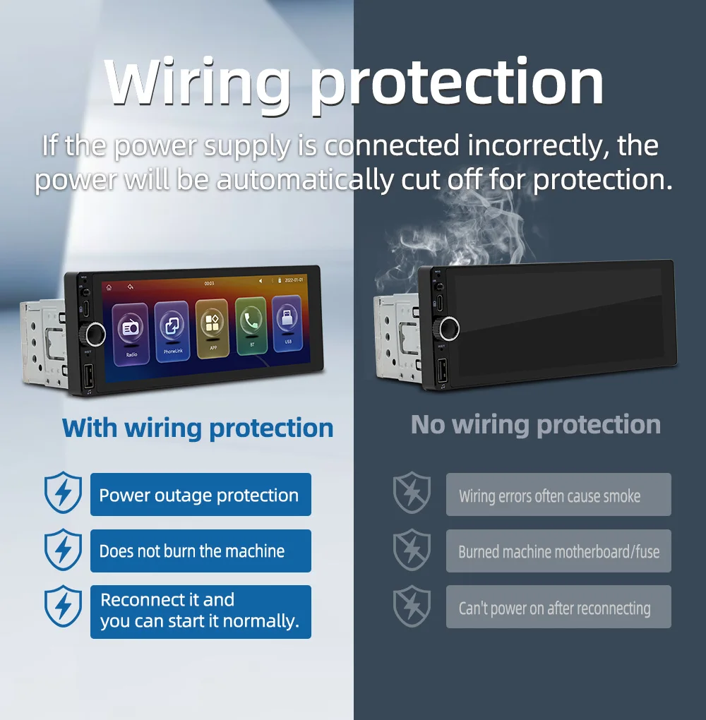 1 Din MP5 Car Radio 6.86'' MP5 Player Wired Carplay Android Auto Universal Multimedia Player Mirror Link Car Stereo 12 Acbb8000902784b81851c596ad0d60052K 1 Din MP5 Car Radio 6.86'' MP5 Player Wired Carplay Android Auto Universal Multimedia Player Mirror Link Car Stereo