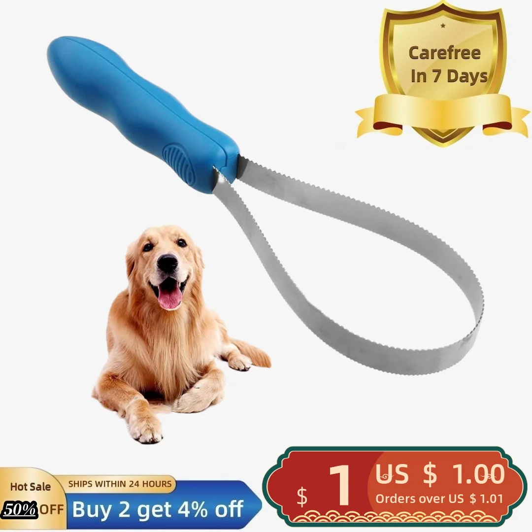 

Pet Hair Remover Ergonomic Handle Pet Grooming Tool Dog Shedding Brush Effective Hair Remover Pet Supply