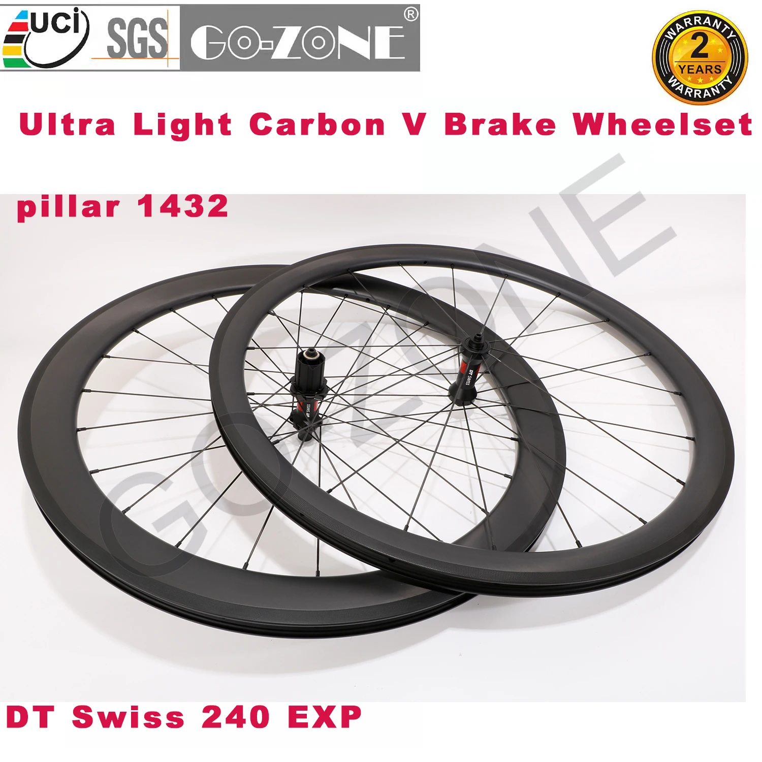 

700c Carbon Wheelset V Brake Clincher Tubeless Tubular DT 240 EXP 24/24H Super Light Carbon Road Rim Brake Wheels