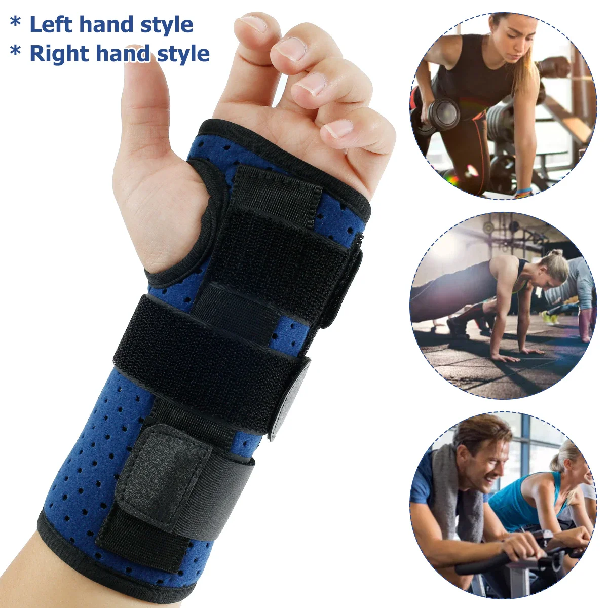 1pcFitnessProfessionalWristSupportSplintArthritisBandBelt