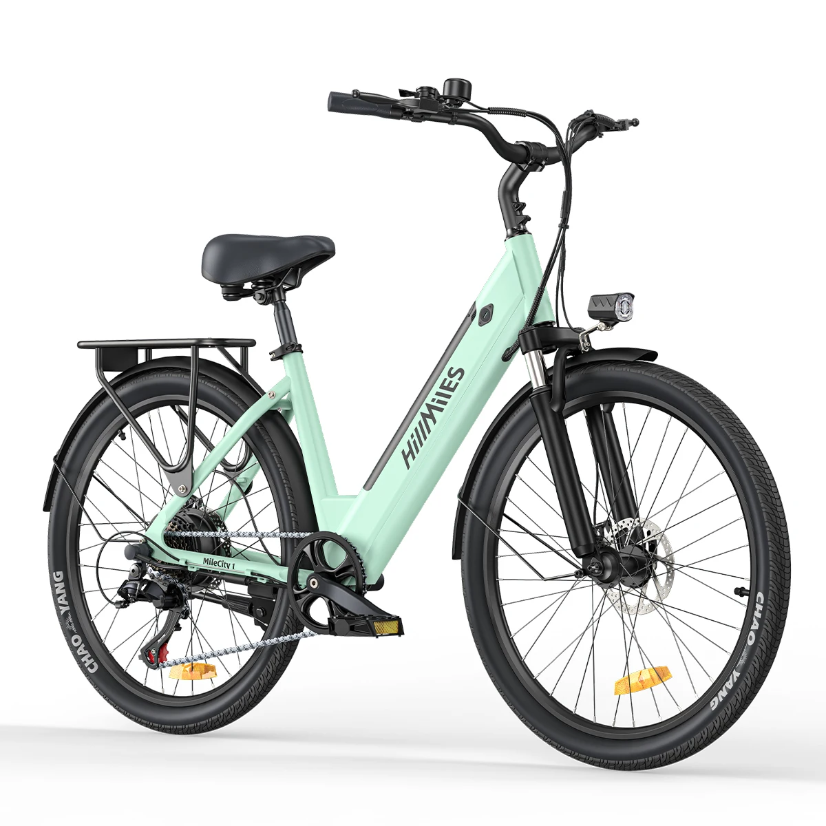 【Pré-vente】 Vélo électrique Step-Thru HillMiles MileCity 1 250 W, portée 120 km, pneus 26", 7 vitesses, suspension avant, batterie 36 V 13 Ah, pour les déplacements urbains