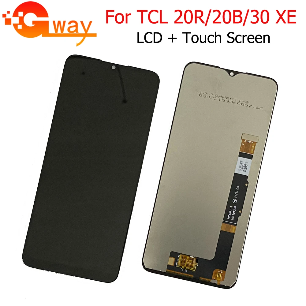 

Оригинальный ЖК-дисплей для TCL 20R 5G дисплей Сенсорная панель экран дигитайзер В Сборе Датчик Замена TCL 20B 6159K TCL 30 XE 5G LCD