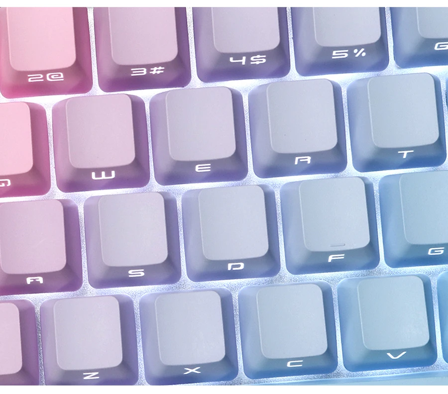 Azul Enchantress Keycaps, Gradiente OEM Perfil, Backlit