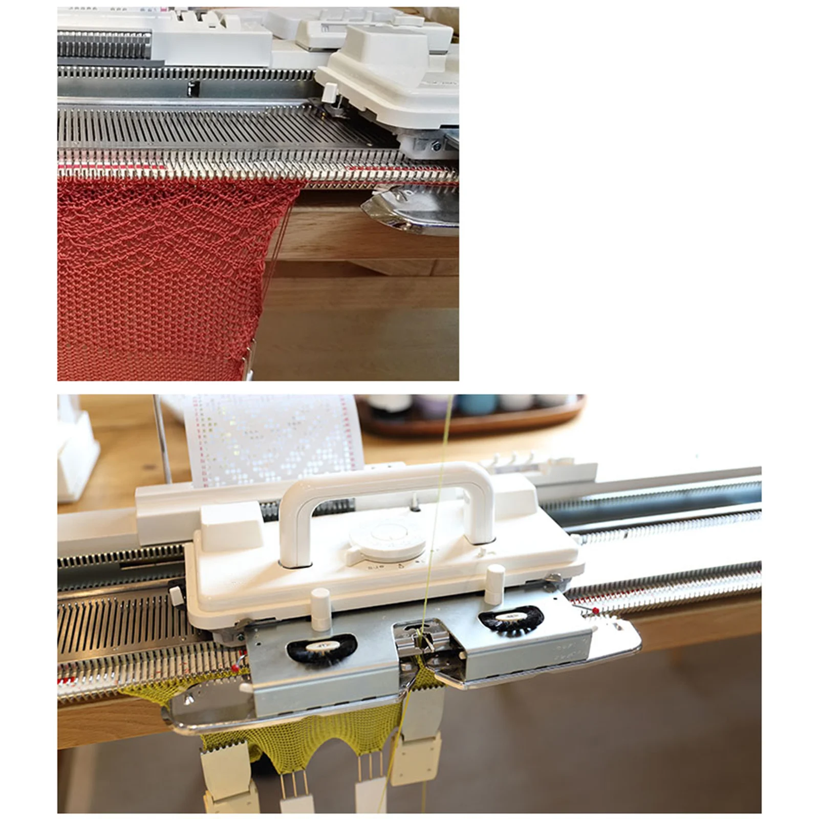 Mollytek, set di 2 pezzi per maglieria, peso largo, gancio per Brother Silver Reed Singer, accessori per macchine per maglieria, accessori fai da te fatti a mano