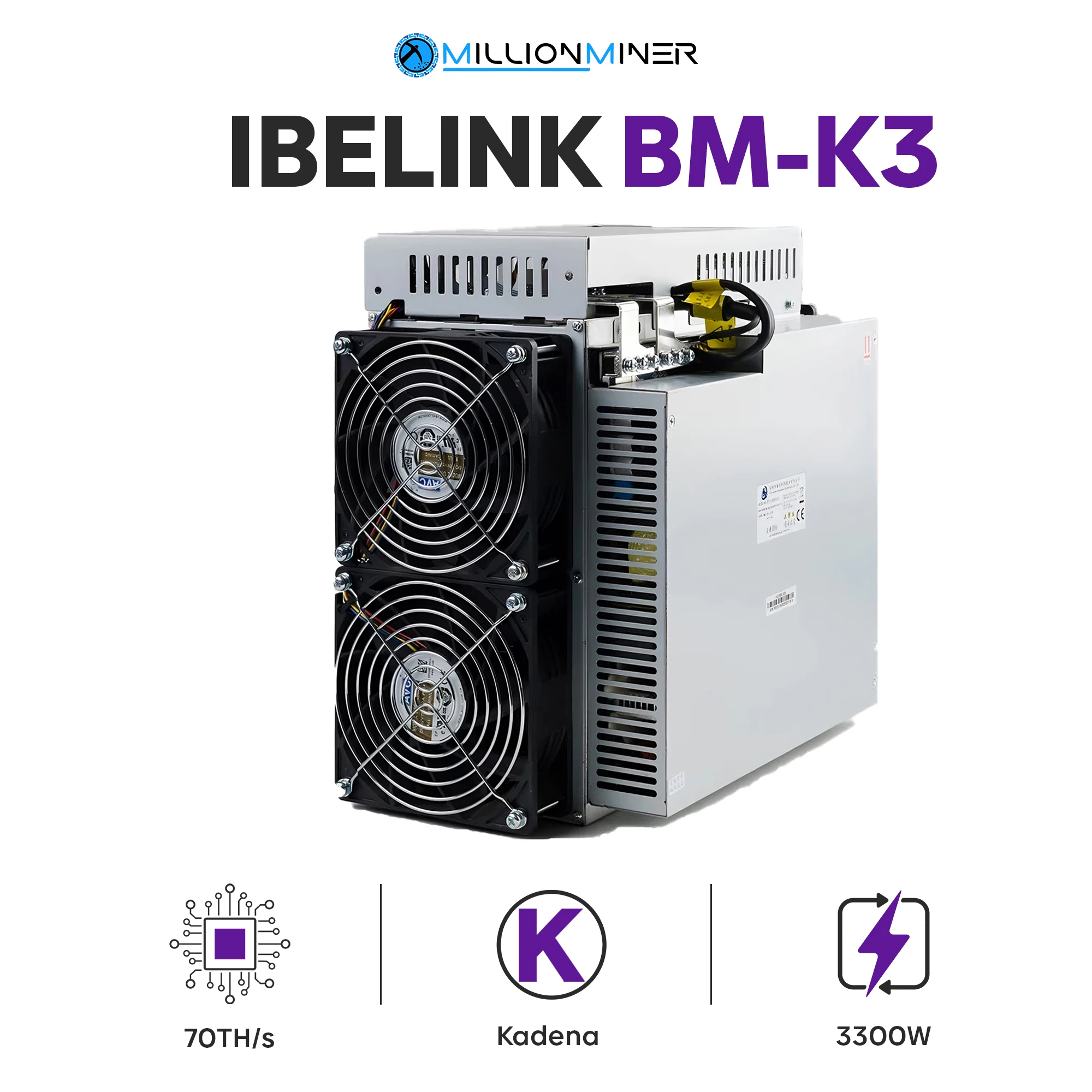 

Лидер продаж on iBeLink BM-K3 70Th/s 3300W