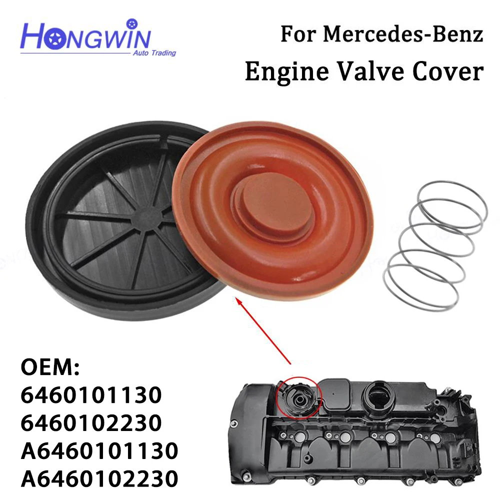 PCV Valve Cover Repair Kit Cap With Membrane engine pcv valve cover repair kit For Mercedes-Benz E-Class W211 W204 C220 E220 CDi 02-09 A6460102230 6460102230