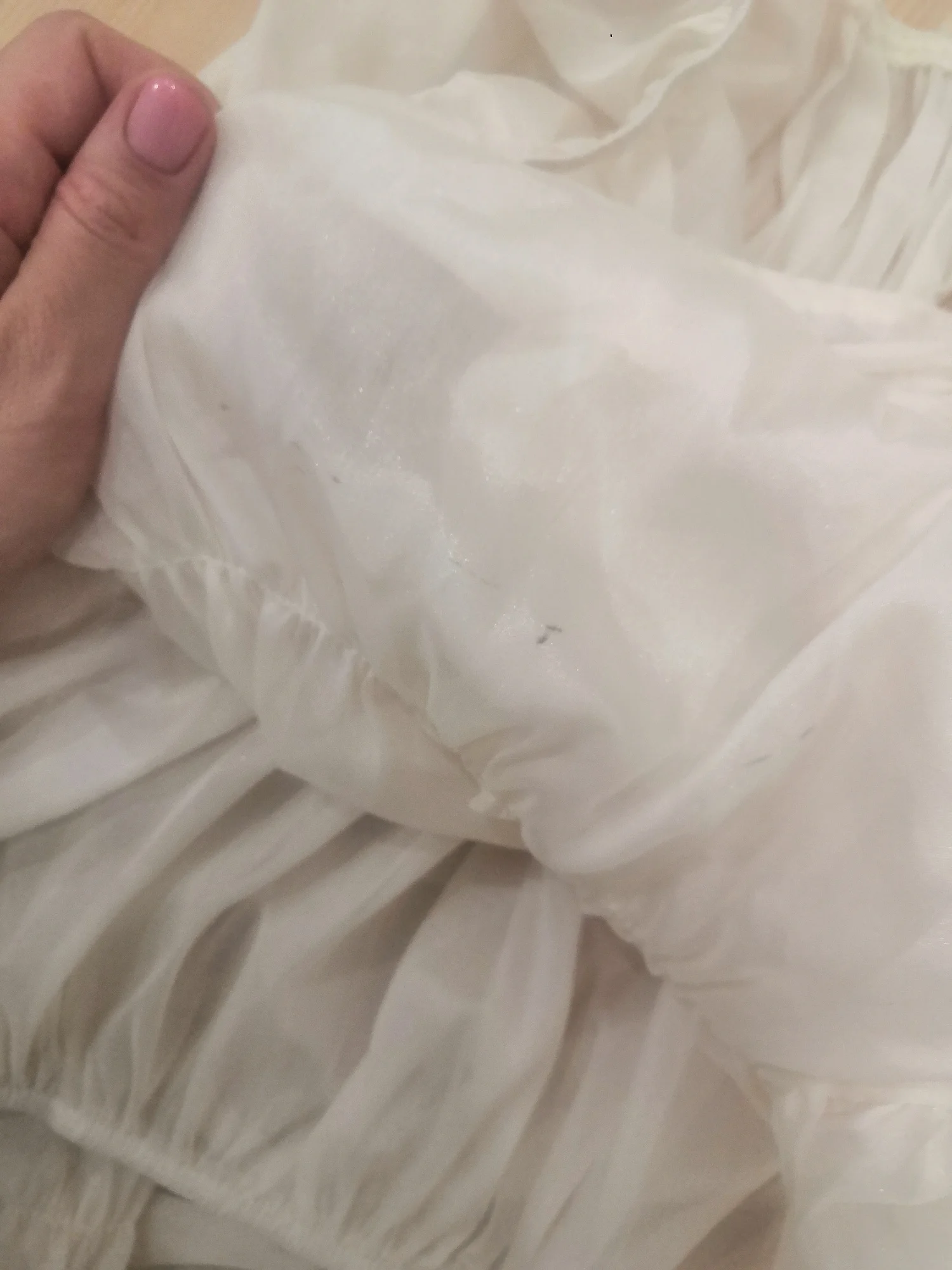 Korean Style Pleated Chiffon Long Sleeve Blouse photo review