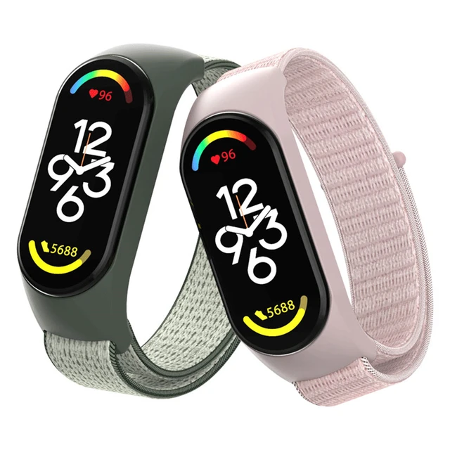 Correa de nailon para reloj inteligente Xiaomi Mi Band 7-7, pulsera  deportiva con nfc, 7, 6, 5, 4 y 3 - AliExpress