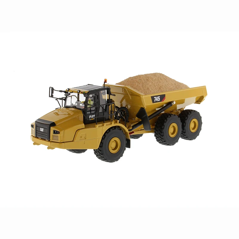 

DM Diecast 1:50 Scale CAT 745 Card Articulated Truck Alloy Engineering Dump Model Collecton Souvenir 85528