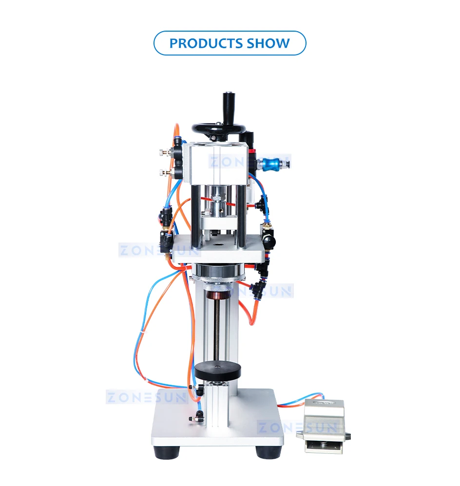 ZONESUN  ZS-YG08 Pneumatic Perfume Bottle Vial Crimping Machine