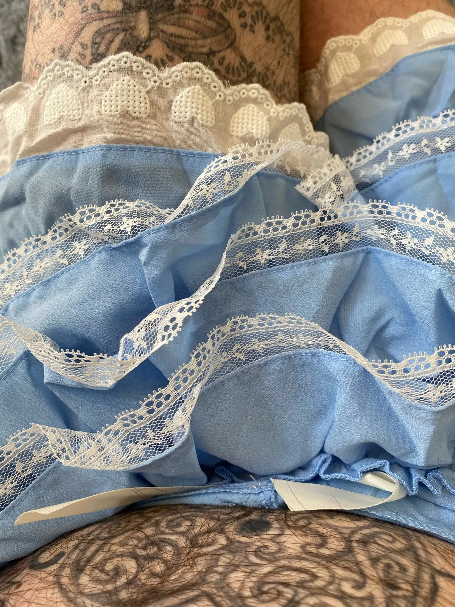 Vintage Plaid Ruffle Shorts with Lace Trim - Summer Comfort photo review