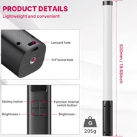 Ulanzi VL119 RGB Handheld Stick Light Wand Tube LED Video Light CRI 95+ 2500K-9000K 2000mAh Photography Lighting Fill Lamp - Image 4