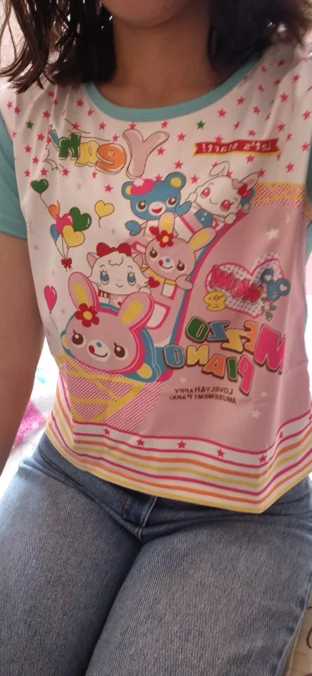 Kawaii Pastel Mezzo Piano T-Shirt - Yume Kawaii Aesthetic photo review