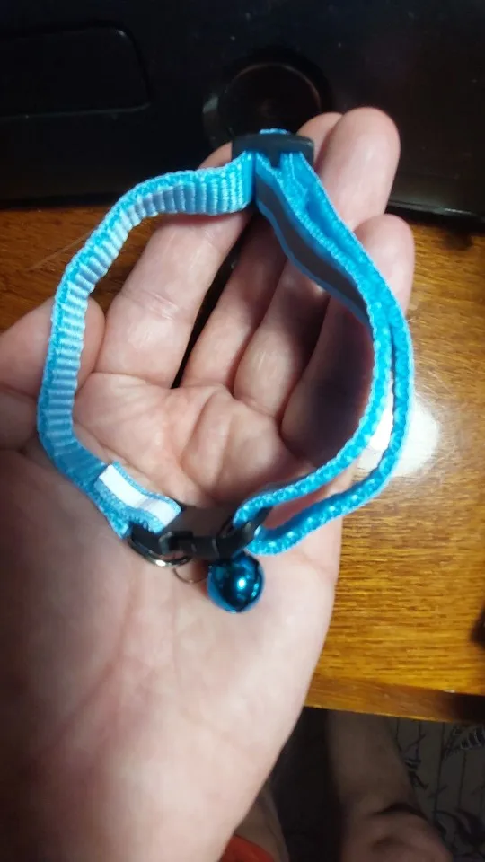 2Pcs/Pack 12 Colors Reflective Adjustable Cats And Small Dogs Collars photo review