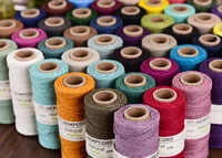 1mm Polished Hemp Cord Natural Twine Cord Rope String for Handmade Bracelets Keychains Craft Making Accessories. 2