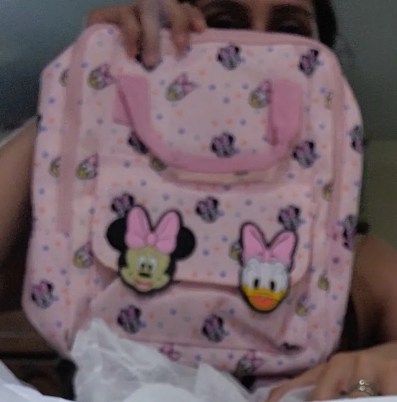 Disney 2025 New Minnie Cartoon Children's Backpack Mini School Bag Cute Shoulder Bag for Boys and Girls photo review